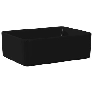 vidaXL Waschbecken 40 x 30 x 13 cm Keramik Schwarz 143920