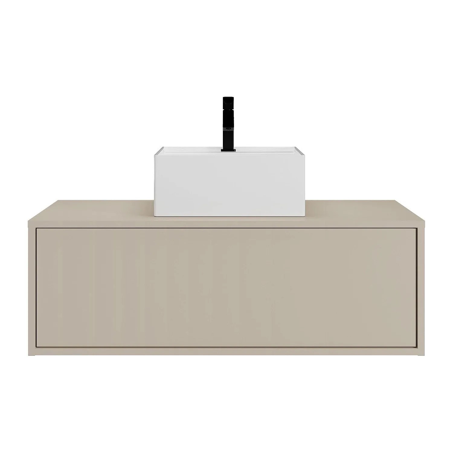 Vente-unique Einzelwaschtisch Teana Beige 94 cm