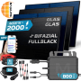 SUNNIVA Balkonkraftwerk 2000W mit bifazialen Glas-Glas Solarmodulen, 800W Wechselrichter und Kabel.