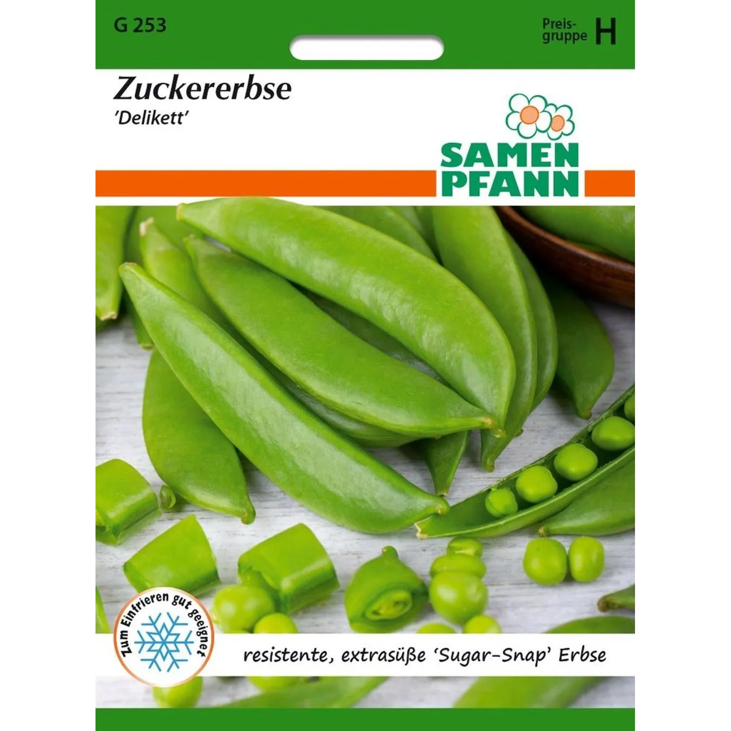 SAMEN PFANN Zuckererbse Delikett