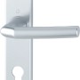 Hoppe Türgriff Birmingham, Langschild, Aluminium, silberfarben, für Innentüren