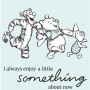 Winnie Pooh Wandbild: Tigger, Puuh und Ferkel als Zeichnung auf hellblauem Hintergrund.