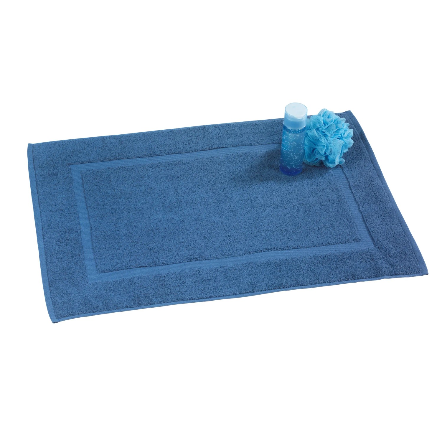 Wenko Badematte Paradise Baumwolle Blau 50 x 70 cm kaufen bei OBI