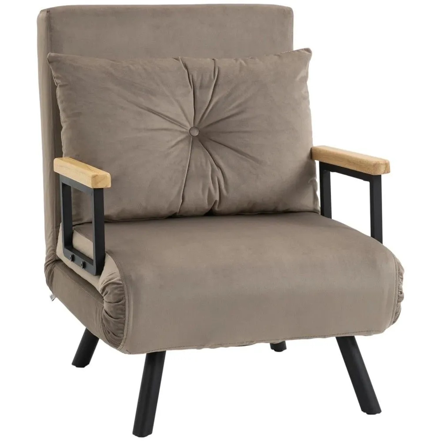 HOMCOM Schlafsofa mit Bettfunktion Verstellbar  63 x 73 x 81 cm