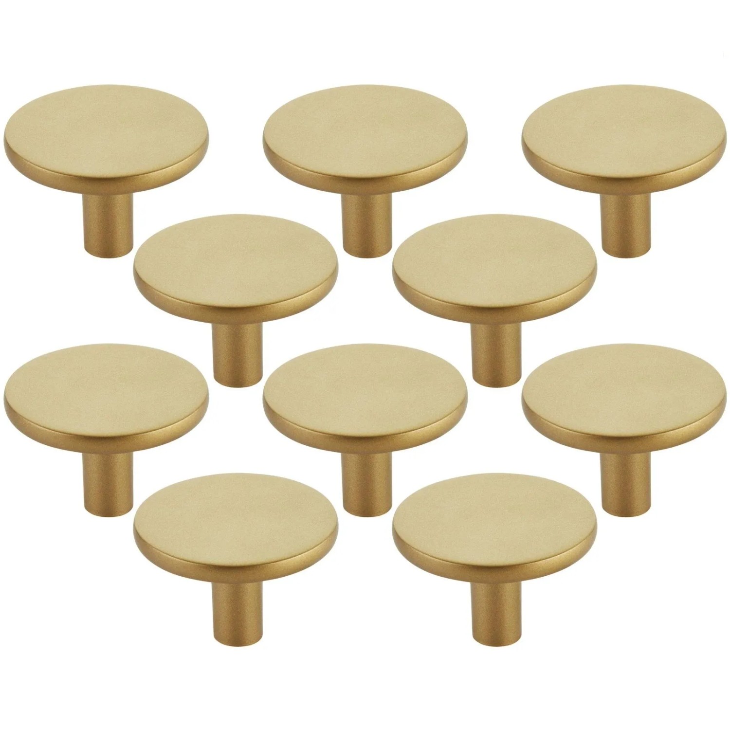 SOTECH 10x Möbelknopf SW169 Ø40 mm Goldoptik