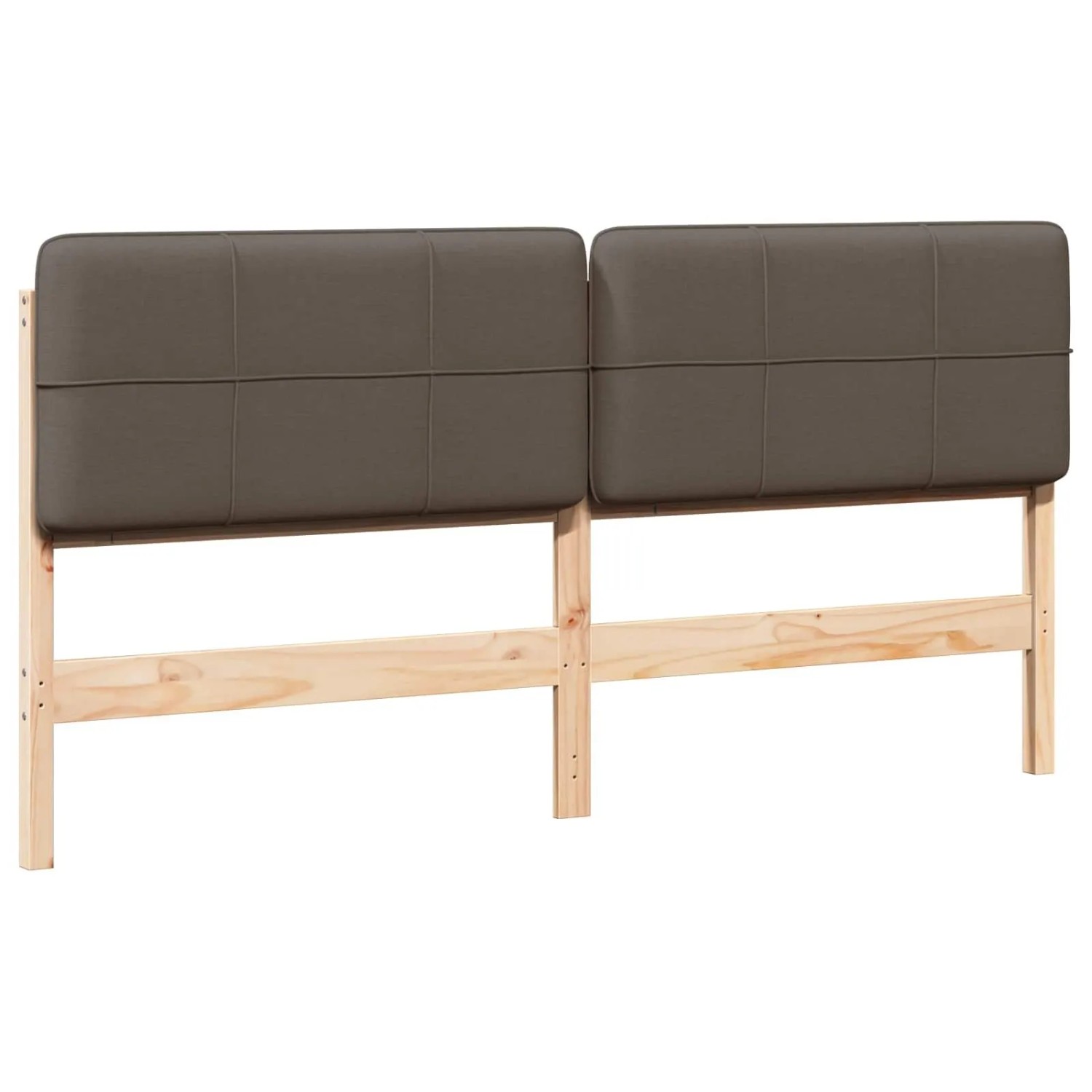 vidaXL Gepolstertes Kopfteil mit Kopfteil Braun und Taupe 200 cm 880106