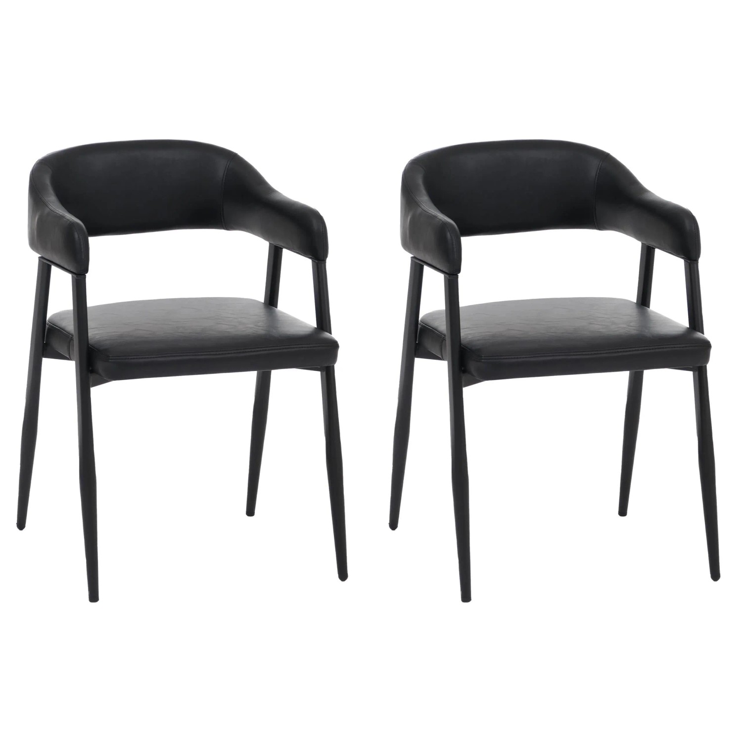 MCW Esszimmerstuhl P29 2er-Set Schwarz günstig online kaufen