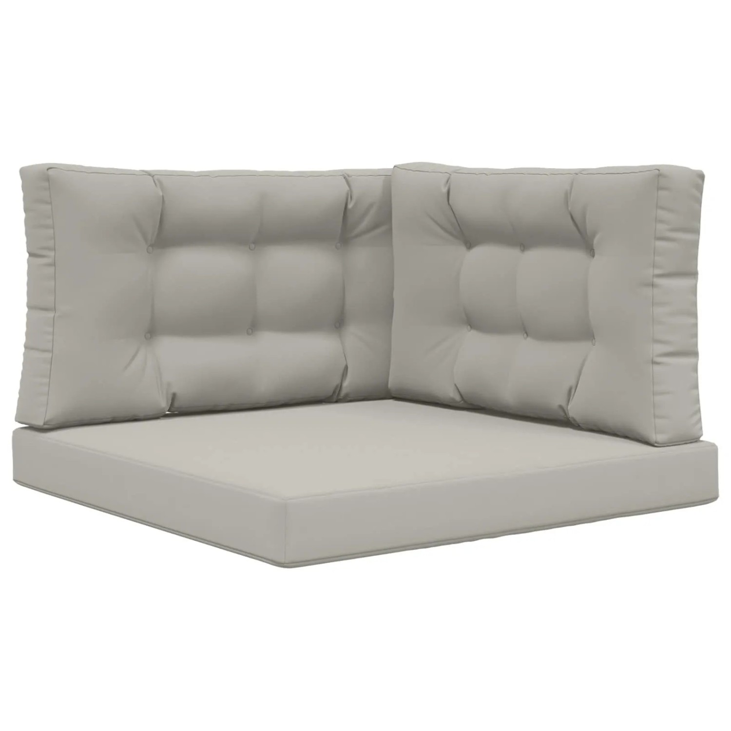 vidaXL Sofakissen für Draußen 3-Tlg Grau Polyester 900881