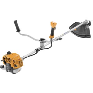 Stiga BC 330 AB Benzin-Motorsense mit Bikehandle-Griff und Tragegurt.