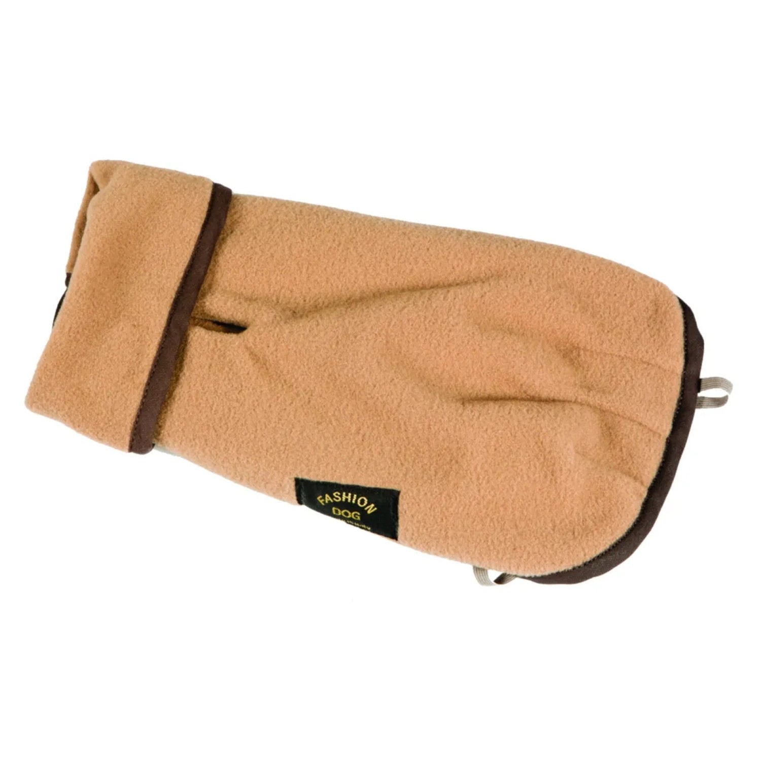 Fashion Dog Fleece-Hundemantel Camel/Beige 70 cm