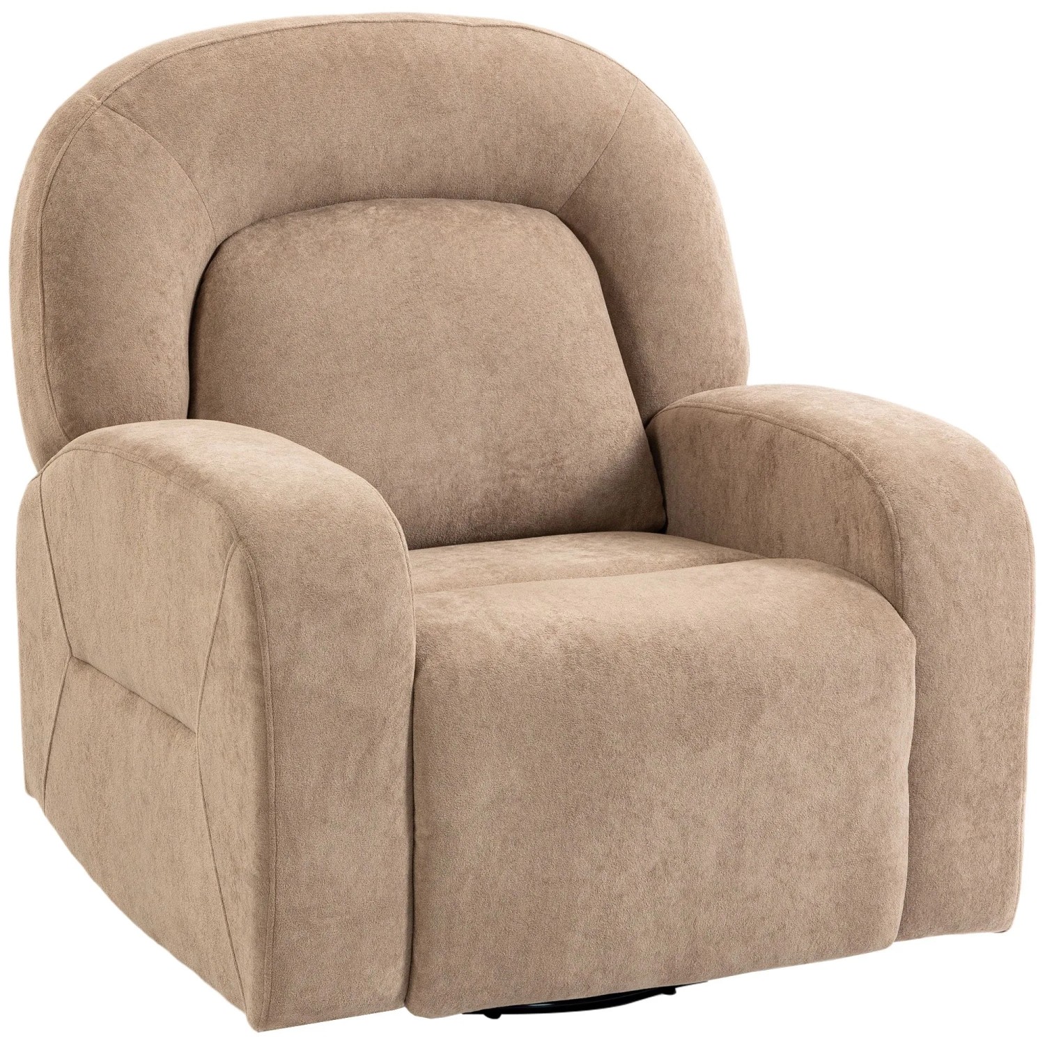 HOMCOM Sofa Recliner Polyester 93L x 75B x 100H cm Khaki
