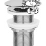 baliv Schaftventil SV-3410 Chrom für Waschtisch, Auslaufventil aus Messing mit verchromter Oberfläche.