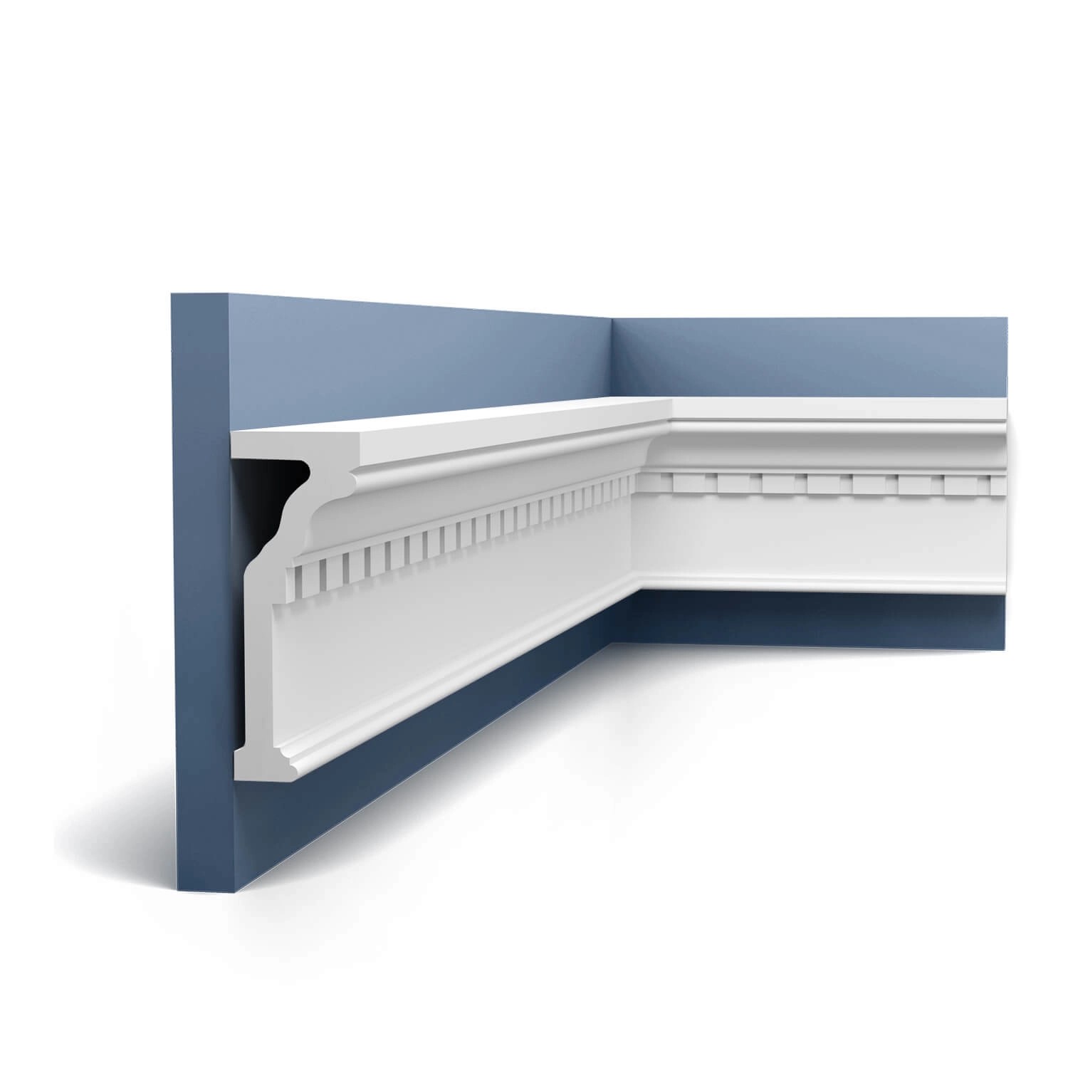 ORAC DECOR P4010 Wandleiste Friesleiste Zierleiste Stuckleiste 2 m 200 cm x 5,5 cm x 14,5 cm Weiß