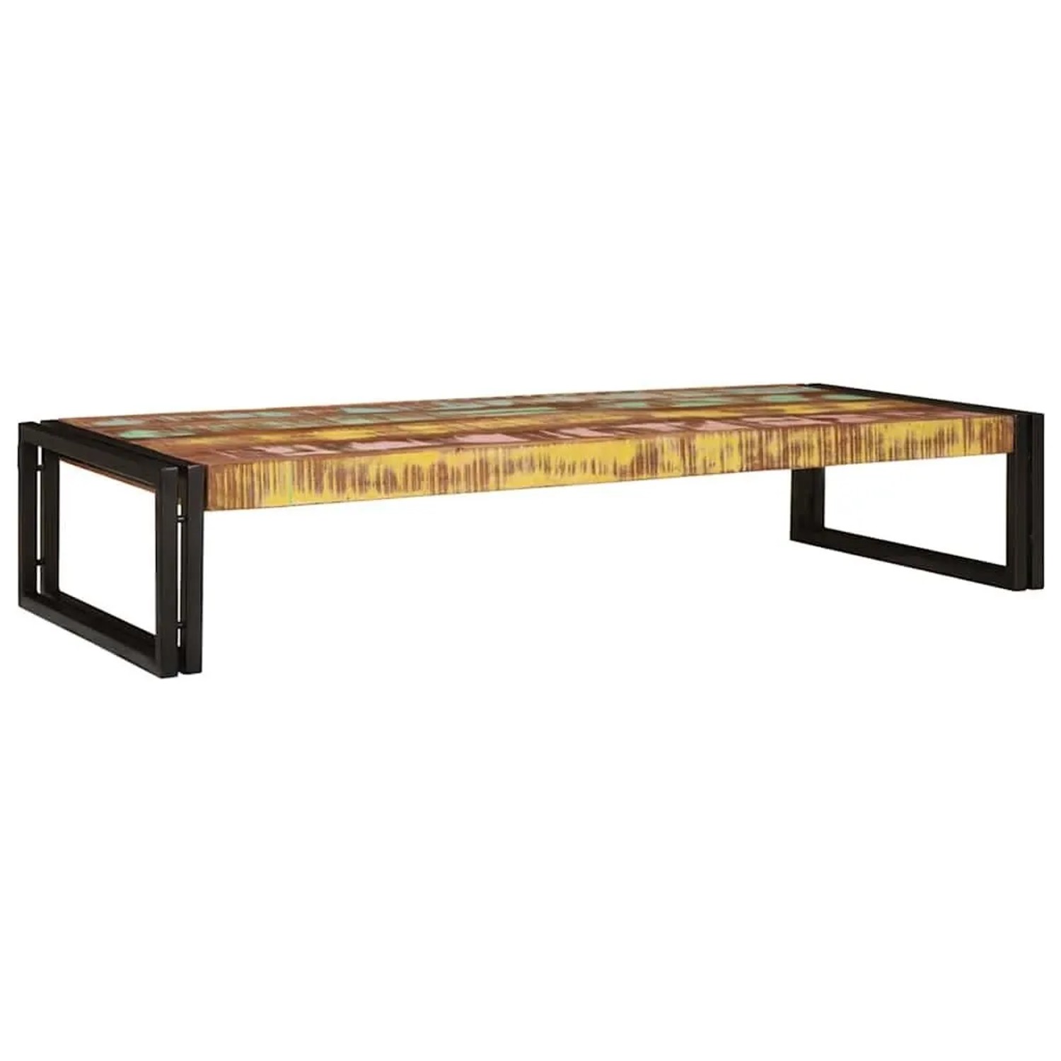 vidaXL Badregal mit Regal Mehrfarbig 120 x 50 x 23 cm Massives Altholz 4102765