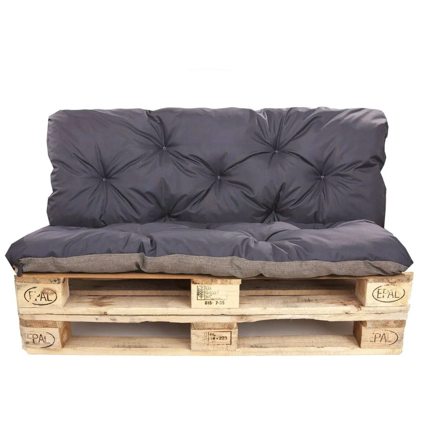 Setgarden Enkel Set Palettenkissen 120x60x50cm Sitzkissen + Rückenkissen 1t günstig online kaufen