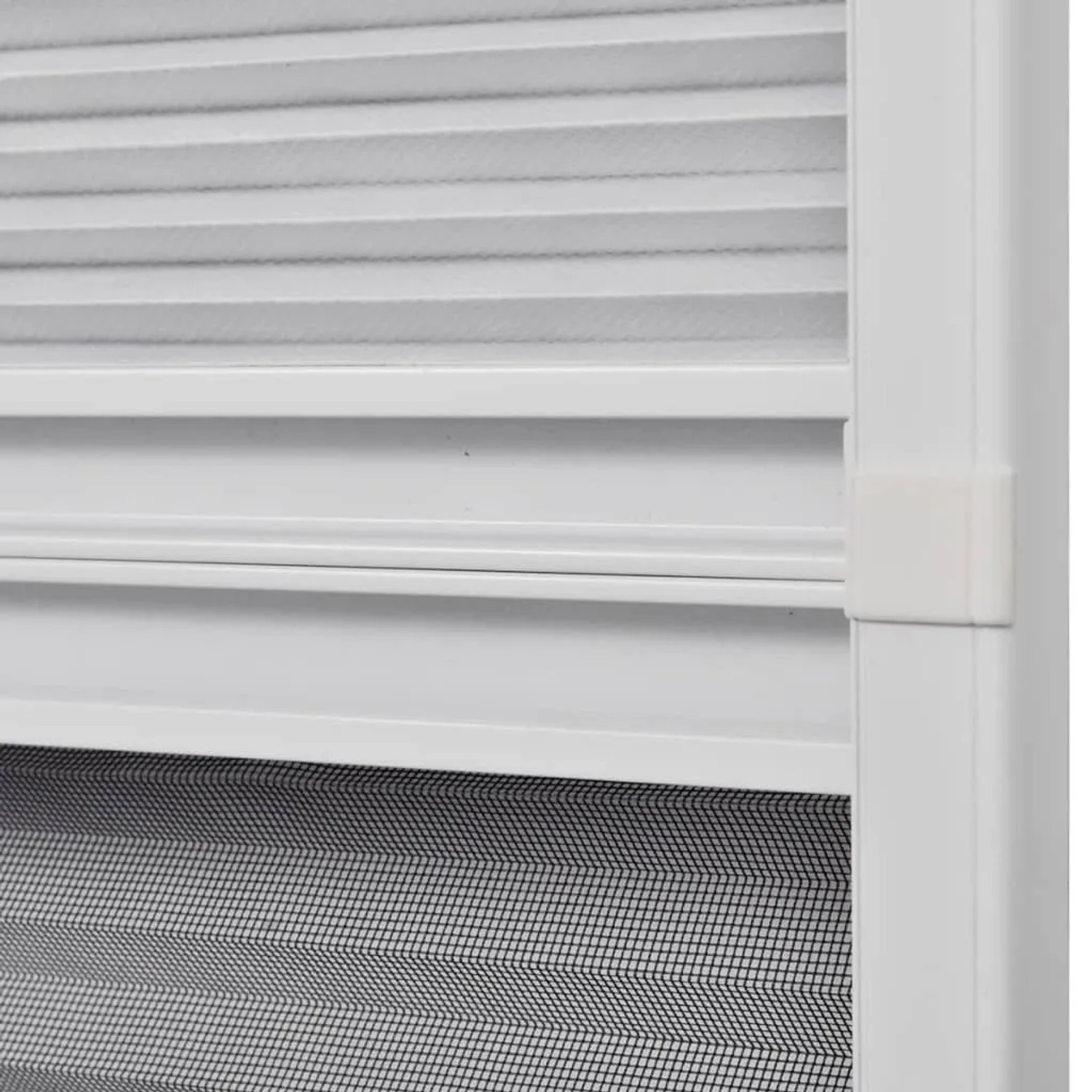 vidaXL Insektenschutz-Plissee für Fenster Jalousie Aluminium 80x120 cm 142617_6