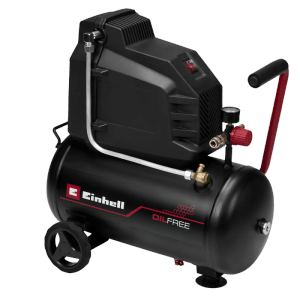 Einhell Kompressor TC-AC 190/24/8 I OF, ölfreier Kompressor mit 24 Liter Tank und Tragegriff.