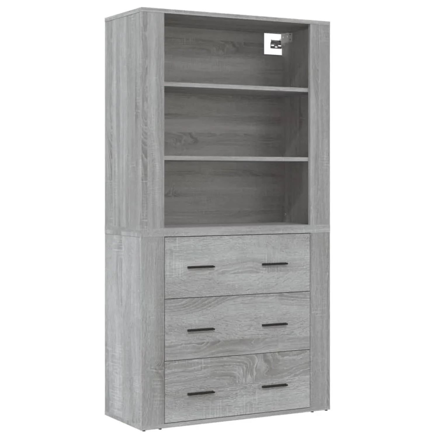 vidaXL Highboard Grau Sonoma Holzwerkstoff 3185397