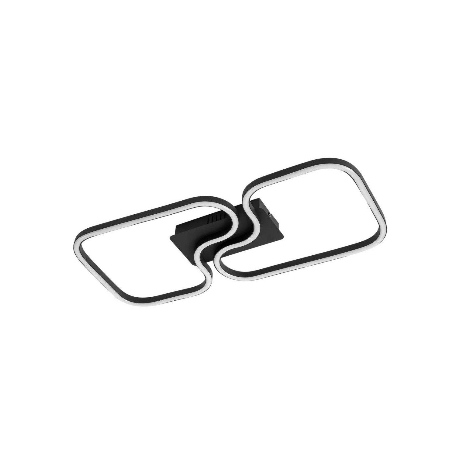 Lucande LED Deckenleuchte Amiya 10031332 Modern in Schwarz aus Aluminium 1- günstig online kaufen