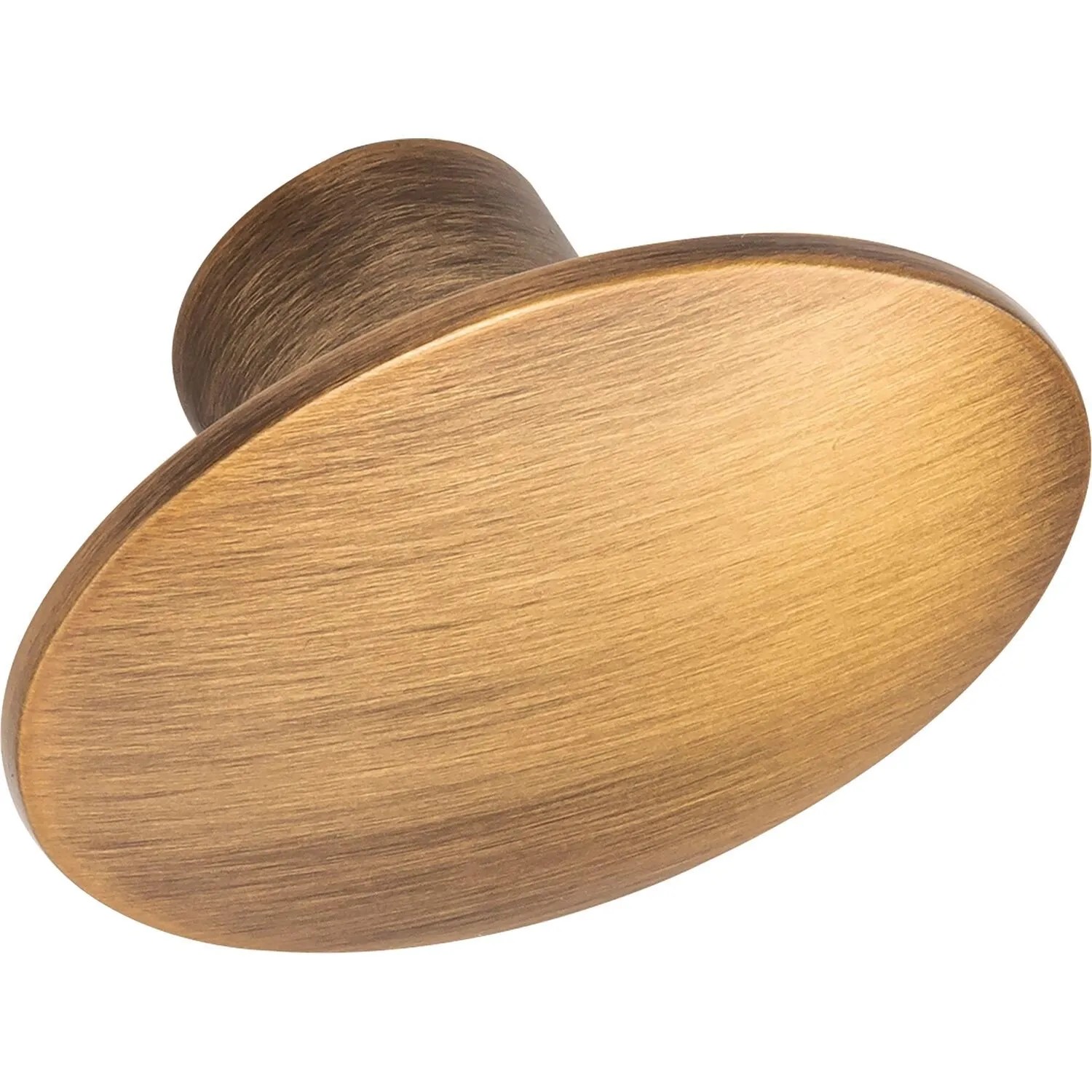 Furnipart Möbelknopf Dome 50x36 mm Zinkdruckguss Messing Gebürstet