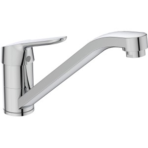 Ideal Standard Ceraflex Küchenarmatur BlueStart Chrom, Einhebelmischer mit schwenkbarem Auslauf.
