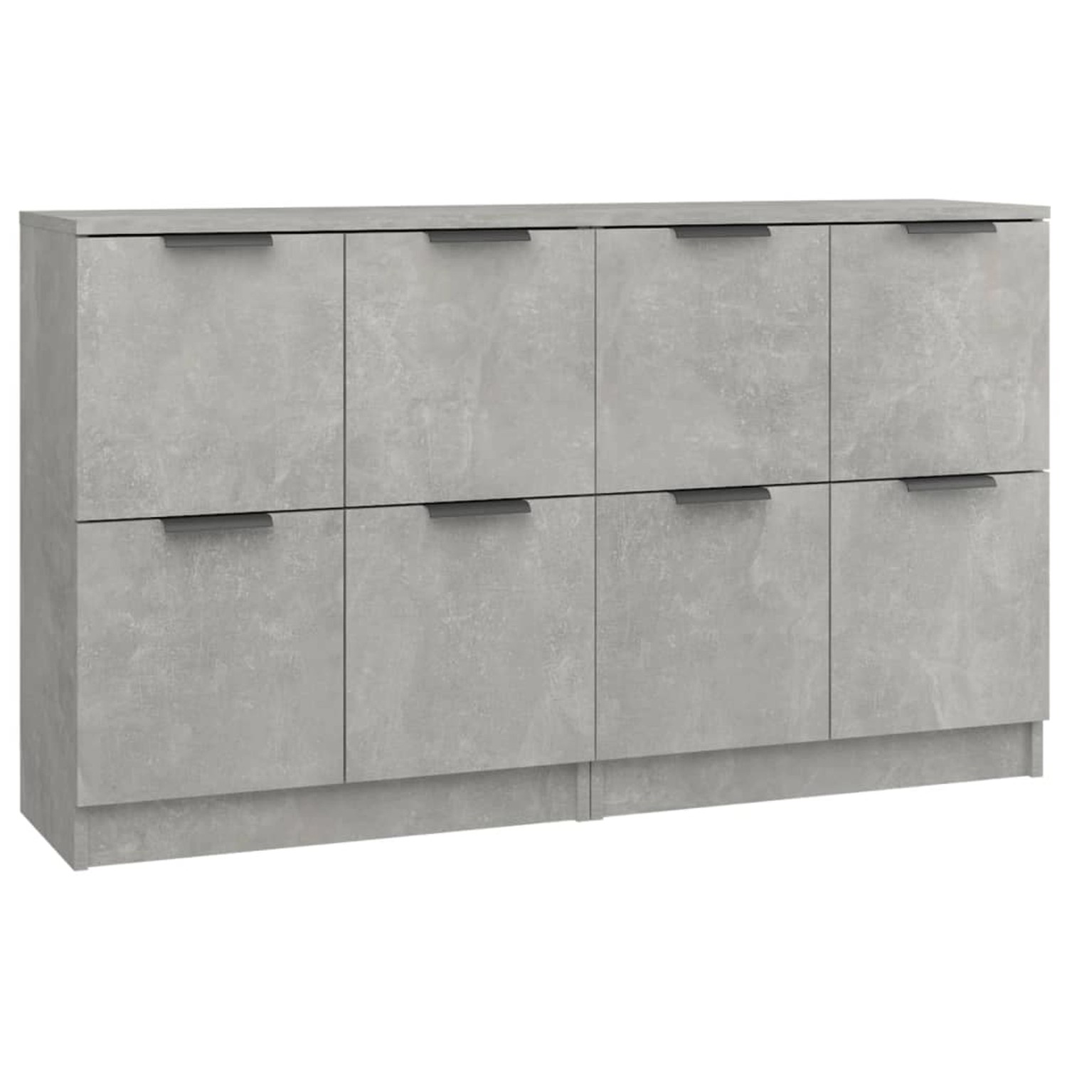 vidaXL Sideboards 2 Stk Betongrau 60x30x70 cm Holzwerkstoff 3115807 günstig online kaufen