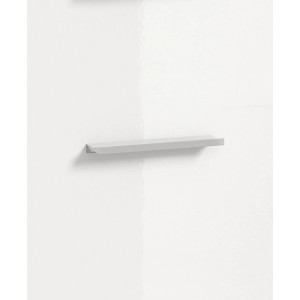 Weißer Hängeschrank (37x79x24cm) mit Hochglanz-Front für Bad oder Hauswirtschaftsraum.