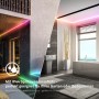 Briloner LED-Band Starter-Set mit RGB/W im Garten und Bad, spritzwassergeschützt und farbenfroh.