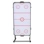 Zusammengeklappter, schwarzer Cougar Airhockey Tisch Icing XL. Spiel und Spaß für Zuhause.