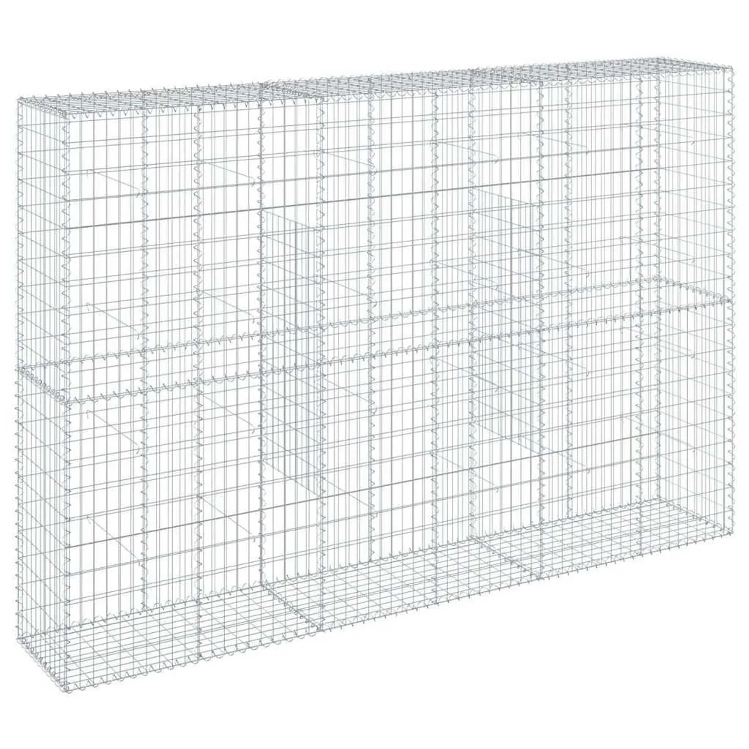vidaXL Gabione mit Deckel 300x50x200 cm Verzinktes Eisen 3295168