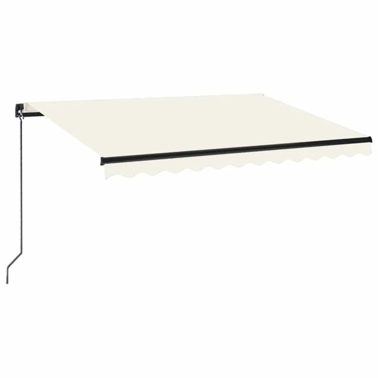 vidaXL Markise Manuell Einziehbar 350x250 cm Creme 3069077