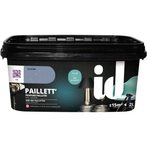 Eimer id Wandfarbe Paillett Star 2 l, Effektfarbe mit Glitzer.