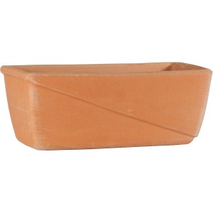 Antiker Balkonkasten Line aus Terrakotta, 50x19x16 cm, für Blumen und Kräuter.