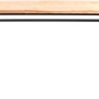 rikta Werkbank, höhenverstellbar (85-105cm) mit Holzplatte und schwarzem Stahlgestell.