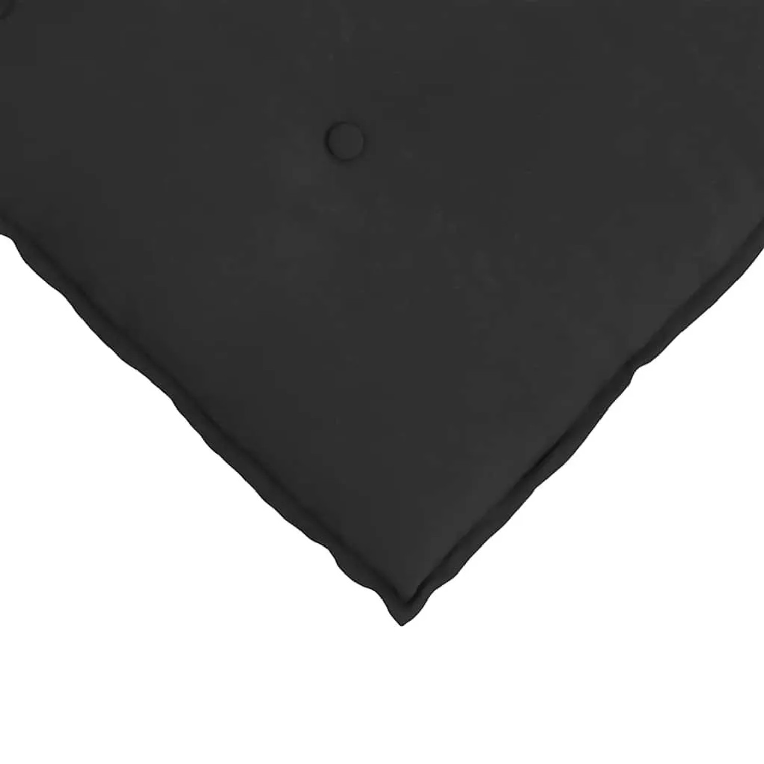 Schwarzes vidaXL Rückenkissen (60x50 cm) aus Mikrofaserstoff für mehr Komfort.
