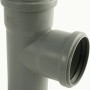 Marley HT-Einfachabzweig DN 40/40, 87 Grad, für Abwasserleitungen im Gebäude, grau.