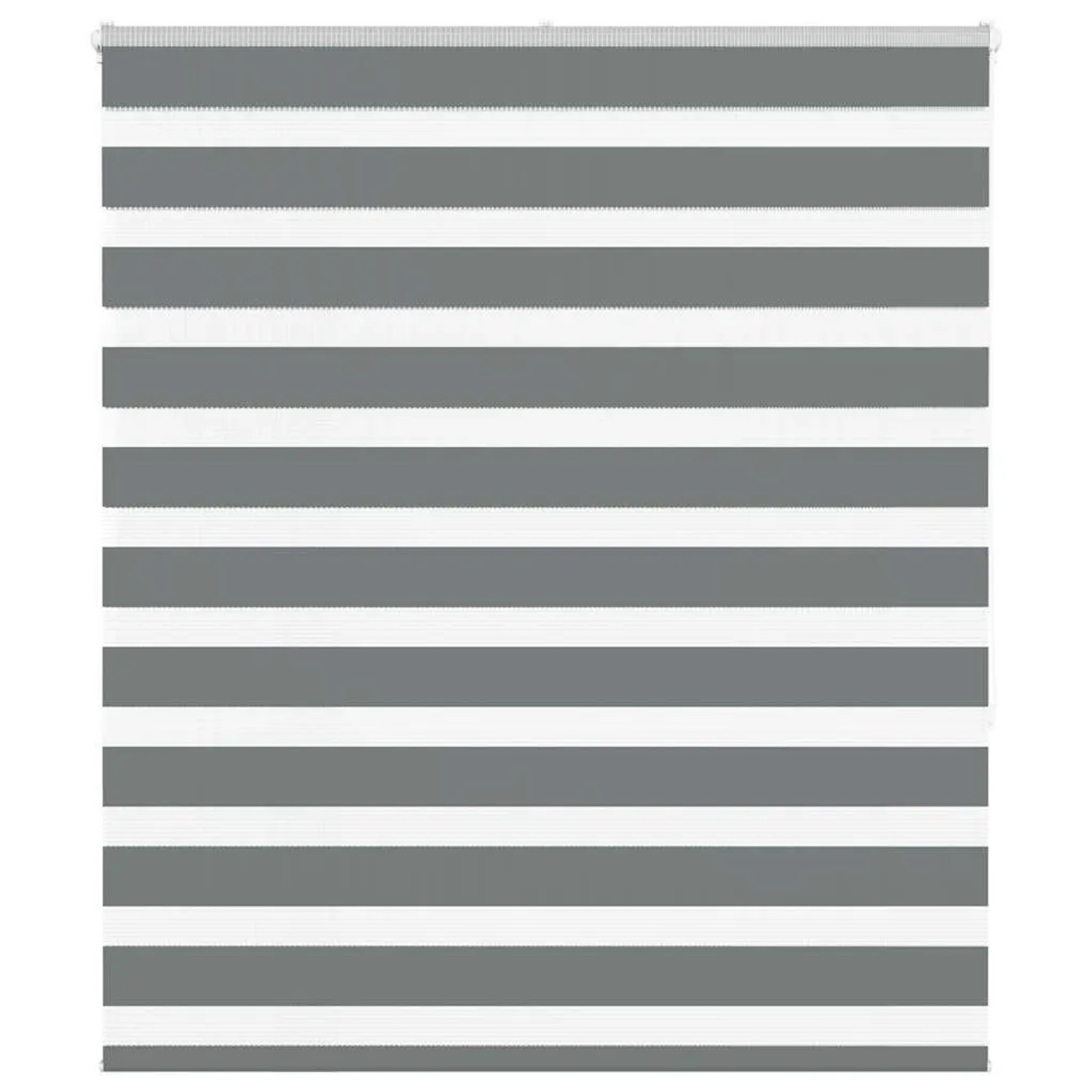 vidaXL Doppelrollo Dunkelgrau 125x150 cm Stoffbreite 120,9 cm Polyester 401 günstig online kaufen