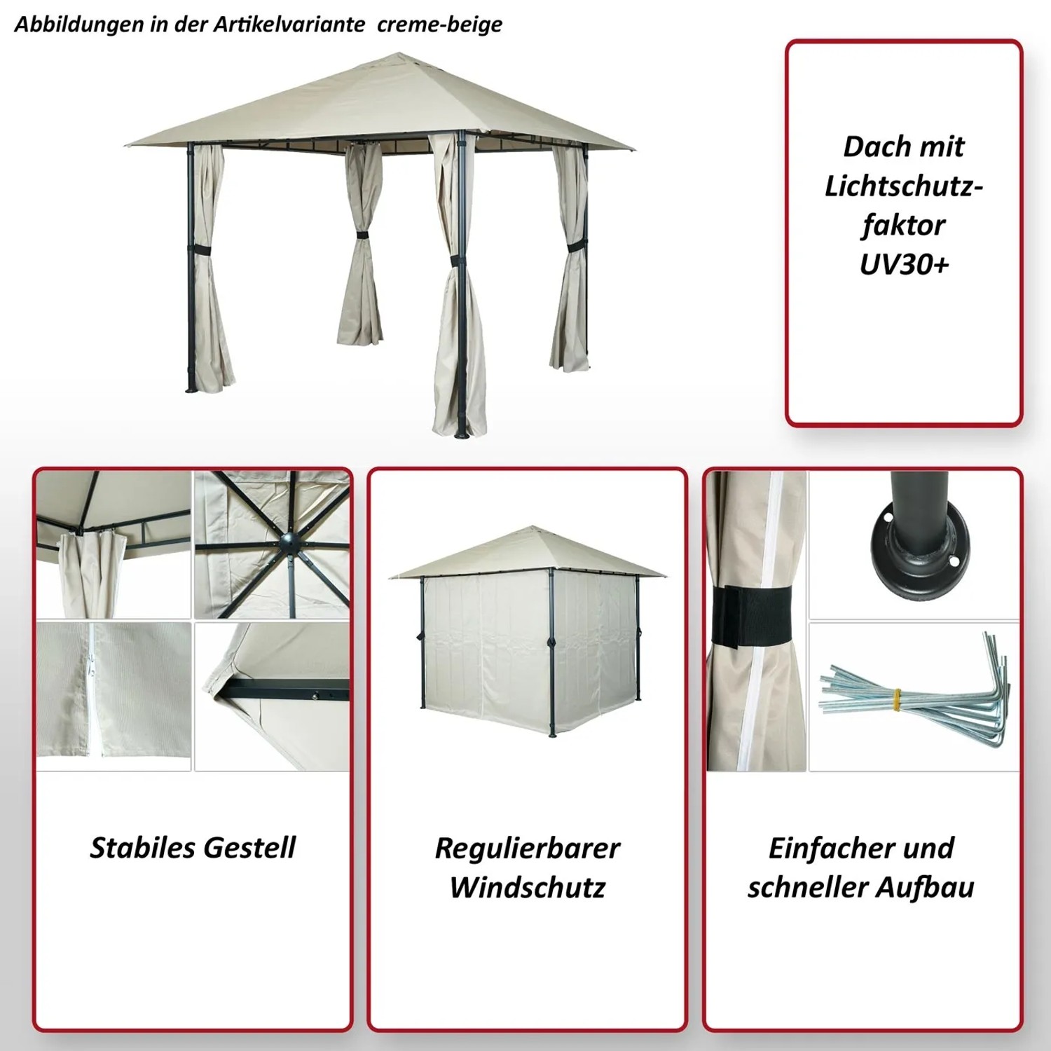 MCW Pergola J63 Anthrazit mit Dach und Seitenwänden, Terrassenüberdachung mit UV-Schutz.