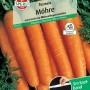 Sperli Möhre Tozresis F1-Hybride Saatband Packung mit orangefarbenen Karotten und Saatband.