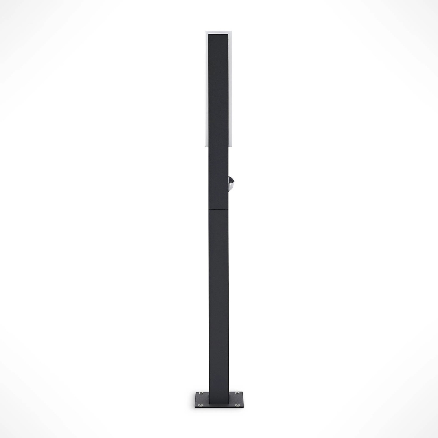 Lucande LED Außenleuchte Virgalia 9619221 mit Bewegungsmelder Spritzwassergeschützt Modern in Schwarz aus Aluminium 1-fl...