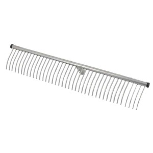 Galaflor Rasenrechen, 70 cm breit, aus pulverbeschichtetem Stahl, ohne Stiel.