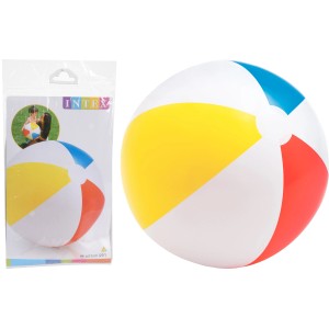 Bunter Strandball, ø 50cm, für Spiel & Spaß im Wasser und Garten.