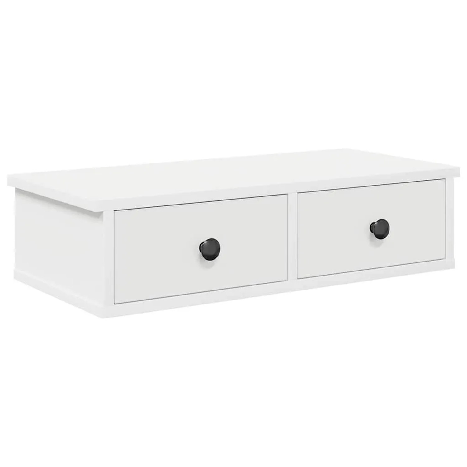 vidaXL Wandregal mit Schubladen Weiß 60x28x15 cm Holzwerkstoff 859941 günstig online kaufen