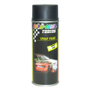 Dupli-Color Lackspray Tuning Schwarz matt, 400ml Dose für Lackreparatur.