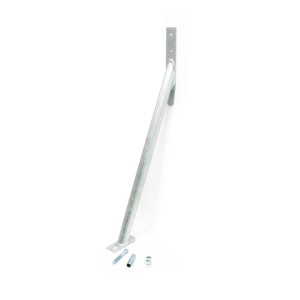 Wiltec Sturmanker aus Stahl, 650x290mm, zur Befestigung von Zaunpfosten.
