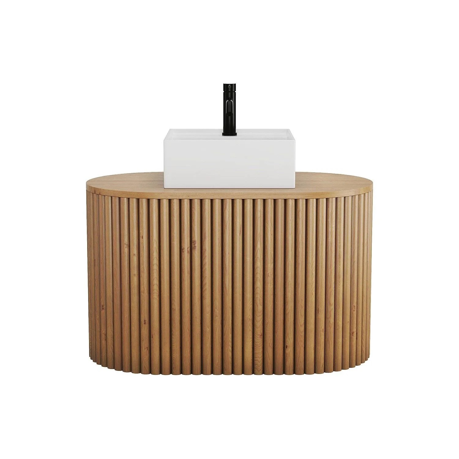 Vente-unique Einzelwaschtisch Towari Naturfarben Hell 90 cm