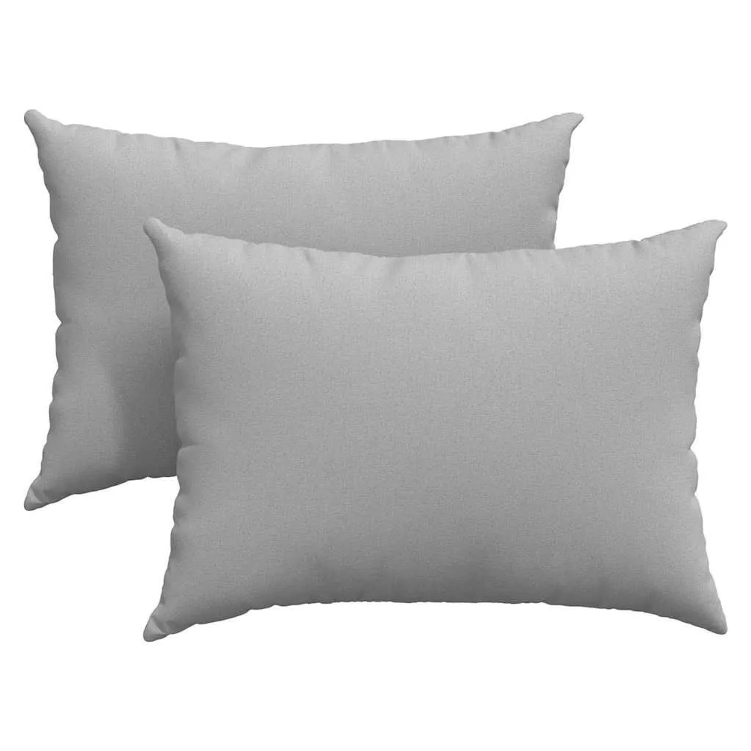 vidaXL Sofakissen 2 Stück Grau 70 x 50 cm Stoff 42013752