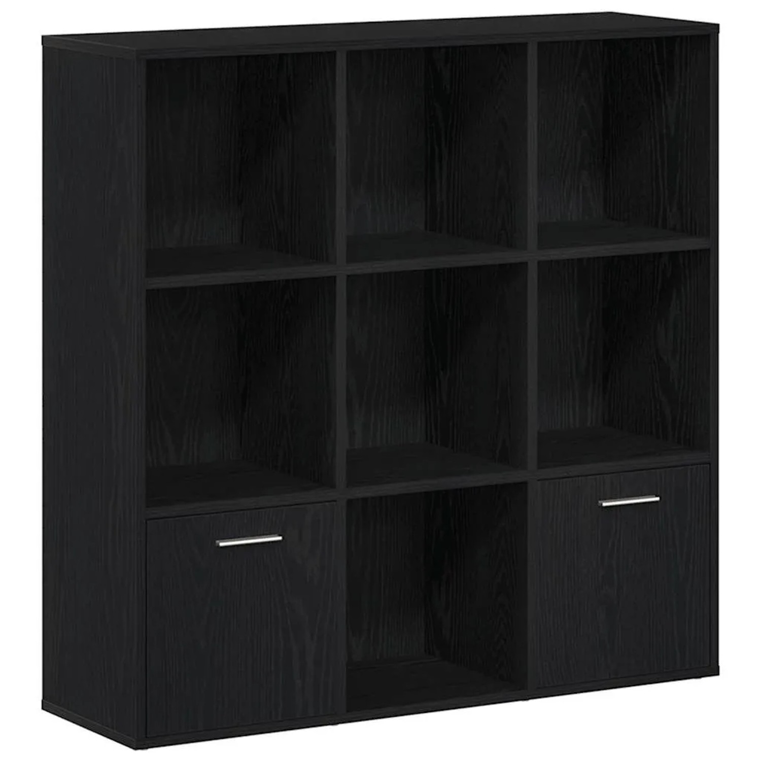 vidaXL Bücherschrank Schwarz Eichen-Optik 98x29x97,5 cm Holzwerkstoff 862471