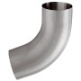Fallrohrbogen NW 80, 72 Grad aus Aluminium in Natur für die Metall-Dachrinne.