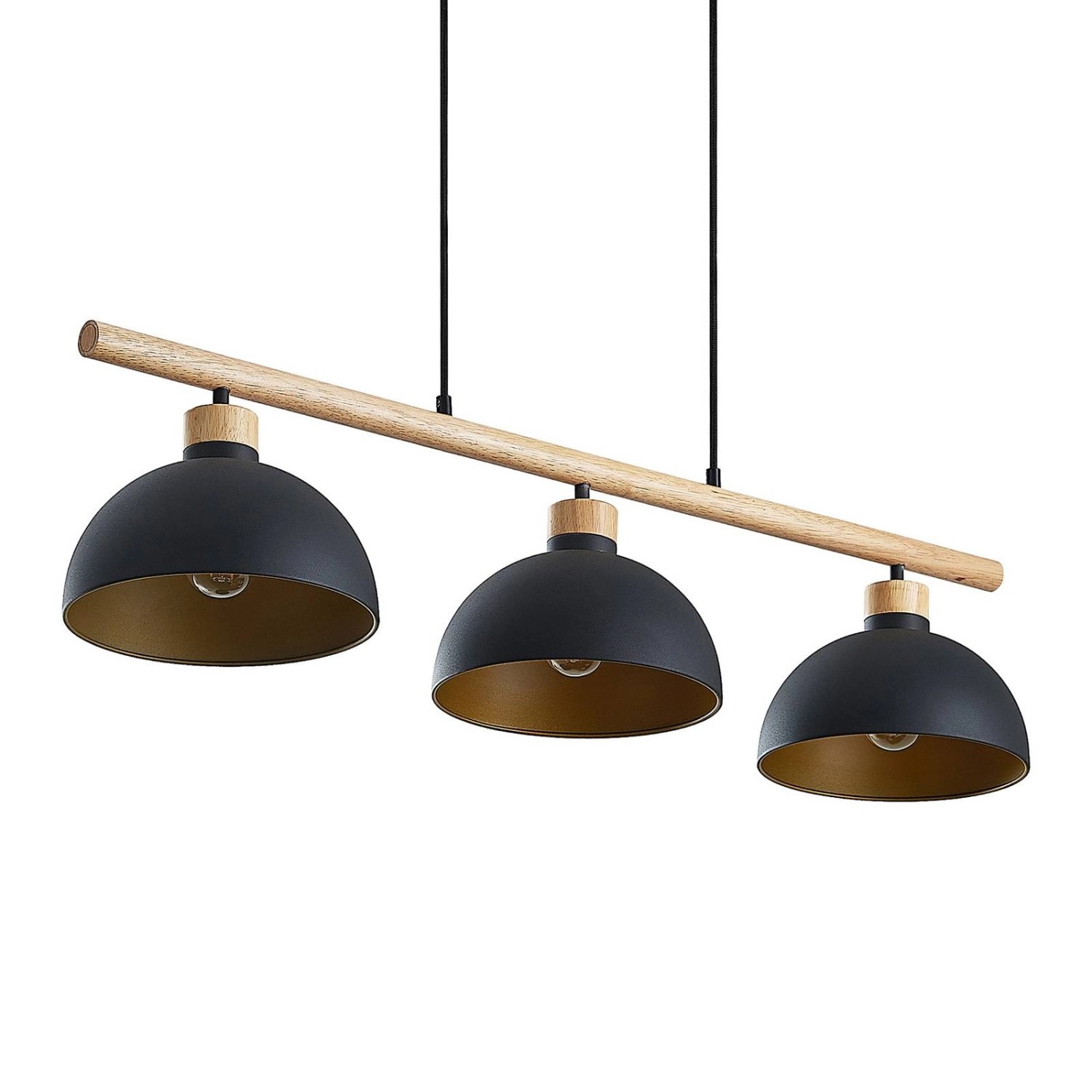 Lindby Pendelleuchte Tirzana 9627418 Retro Vintage Antik in Schwarz aus Met günstig online kaufen